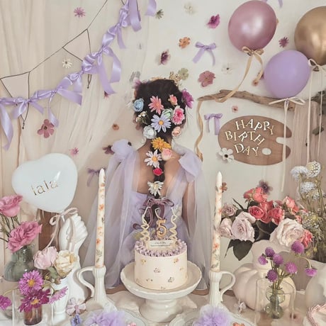 9color flower gardenキャミトリプルリボンチュールドレス(526)