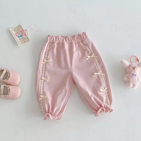 ミルキーカラーサイドラインpetitリボンカーゴパンツ(680)