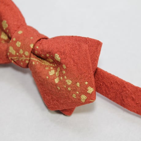 蝶ネクタイ　KIMONO fabric　京友禅　金彩加工　伝統工芸　 PT
