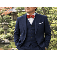 KAMIGYO Bowtie｜京友禅 金彩加工 Silk Bow Tie