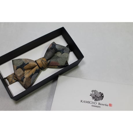 蝶ネクタイ　KIMONO fabric　大島紬　PT