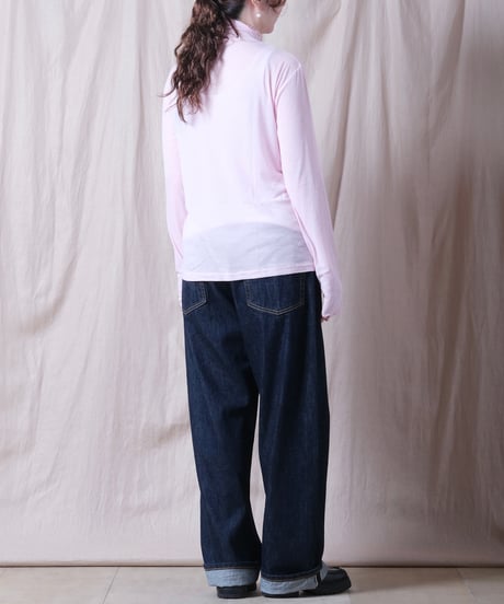 【TISSU】シアーハイツイストフライス　タートルネックプルオーバー/TS263CT092