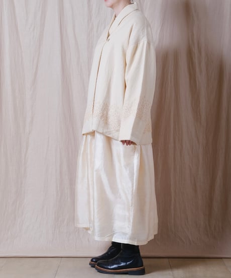 【BUNON】 Khadi Wool Aurora Embroidery Blouson