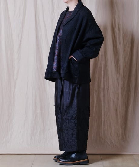 【BUNON】 Khadi Wool Aurora Embroidery Blouson