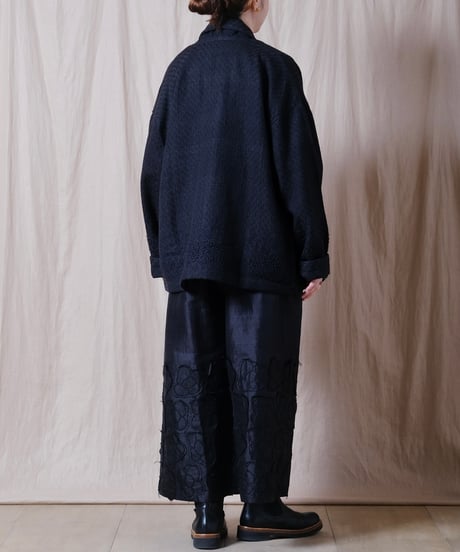 【BUNON】 Khadi Wool Aurora Embroidery Blouson