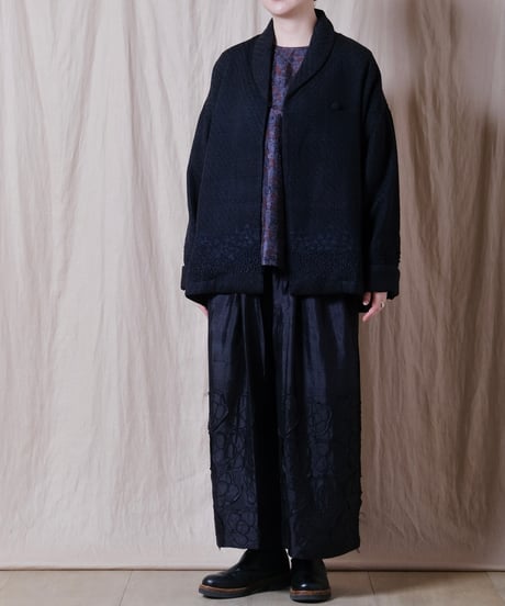 【BUNON】 Khadi Wool Aurora Embroidery Blouson
