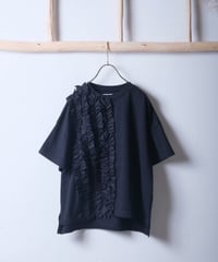 【UNIVERSAL SEVEN】クラシック天竺 フリルTシャツ/US251CT023