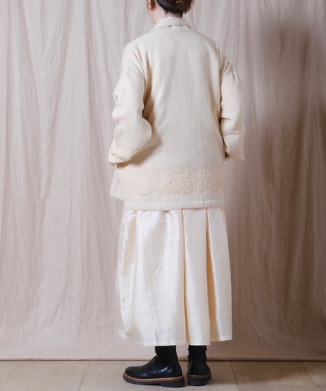 【BUNON】 Khadi Wool Aurora Embroidery Blouson