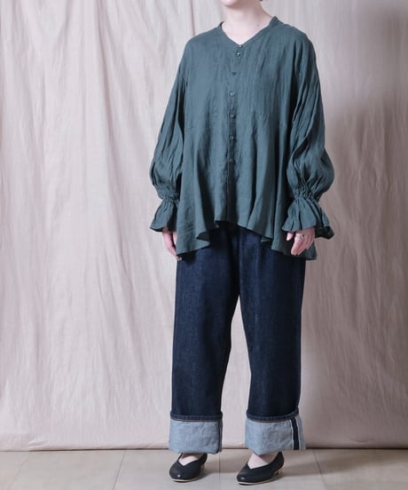【suzuki takayuki】bouffant-sleeve blouse