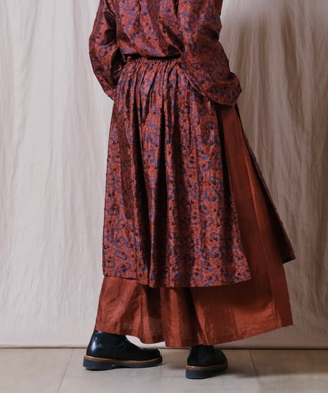 【BUNON】 Embroidery Layered Skirt