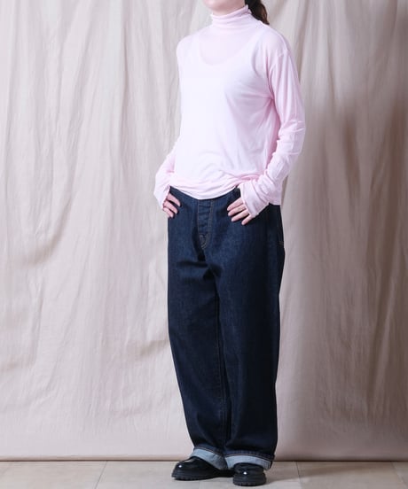 【TISSU】シアーハイツイストフライス　タートルネックプルオーバー/TS263CT092