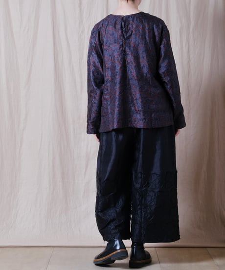【BUNON】 Flower Tuck Pants