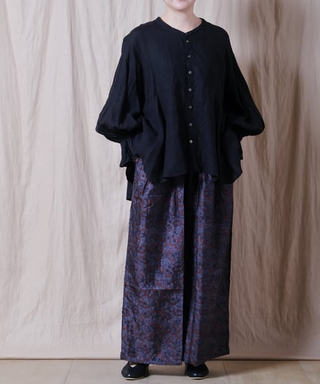 【BUNON】Embroidery Tuck pants