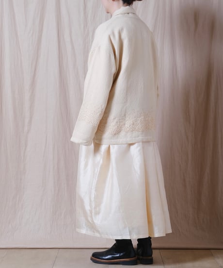 【BUNON】 Khadi Wool Aurora Embroidery Blouson