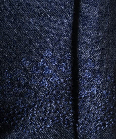 【BUNON】 Khadi Wool Aurora Embroidery Blouson