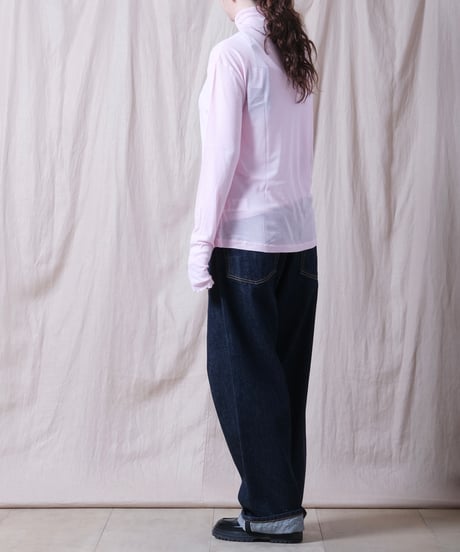【TISSU】シアーハイツイストフライス　タートルネックプルオーバー/TS263CT092