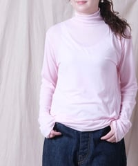 【TISSU】シアーハイツイストフライス　タートルネックプルオーバー/TS263CT092
