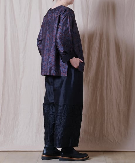 【BUNON】 Flower Tuck Pants