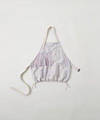 ［ryukicoa］Lavender cotton apron -Patched-