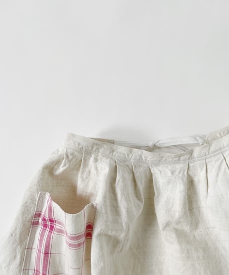 ［ryukicoa］Natural linen apron