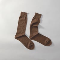COTTON SOCKS / 22-24cm  Chestnut