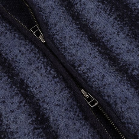 DIME MTL Mohair Striped Zip Hoodie