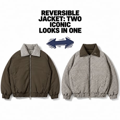 DIME MTL Reversible Bomber Jacket OLIVE