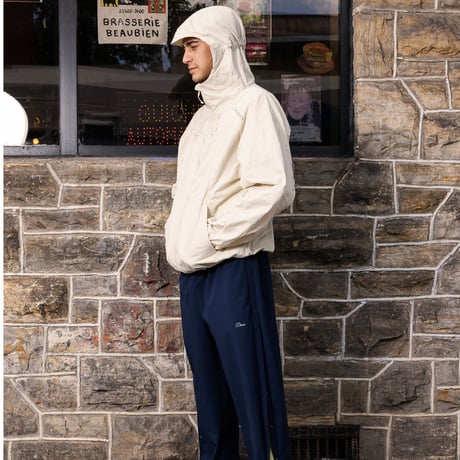 DIME MTL Crinkled Tech Windbreaker  OFF WHITE