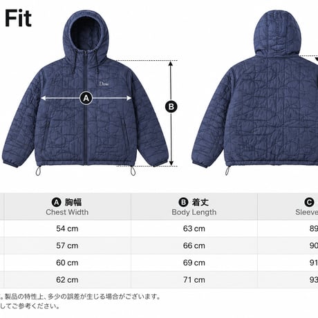 DIME MTL Reversible Insulated Jacket Black