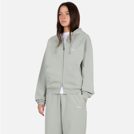 DIME MTL Classic Small Logo Zip Hoodie