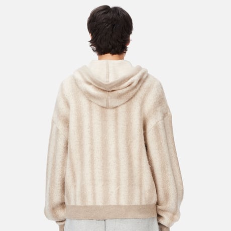 DIME MTL Mohair Striped Zip Hoodie