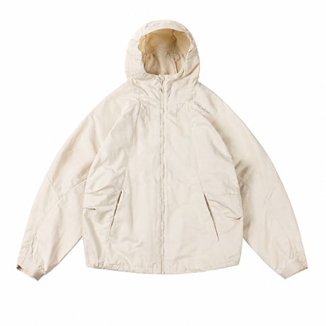 DIME MTL Crinkled Tech Windbreaker  OFF WHITE