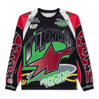 RIPNDIP ALL-STAR LONG SLEEVE JERSEY (RED/BLACK)