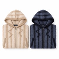 DIME MTL Mohair Striped Zip Hoodie
