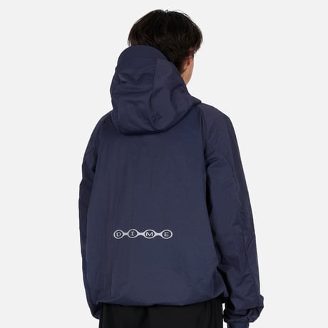 DIME MTL Crinkled Tech Windbreaker  Dark Navy