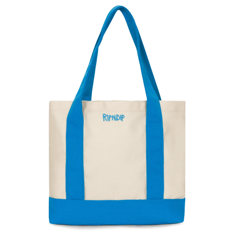 RIPNDIP LORD NERMAL MINI SHOPPER TOTE (BLUE / NATURAL)