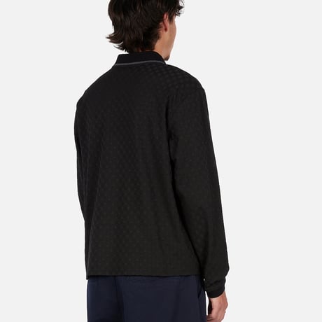 DIME MTL Jacquard LS Polo