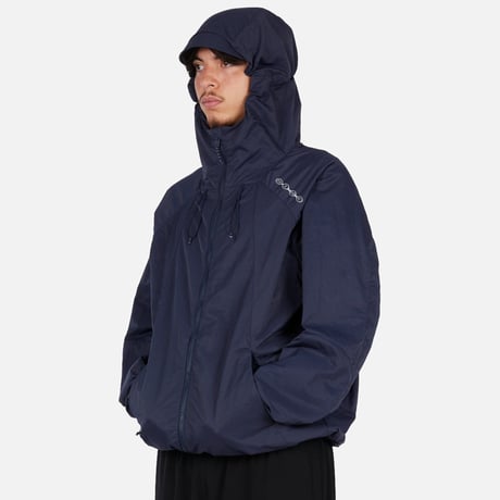 DIME MTL Crinkled Tech Windbreaker  Dark Navy