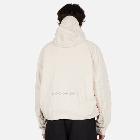DIME MTL Crinkled Tech Windbreaker  OFF WHITE