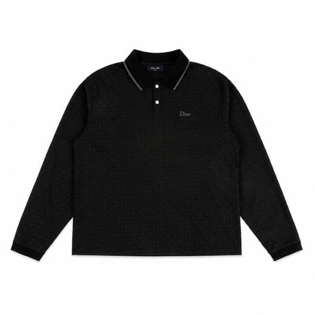 DIME MTL Jacquard LS Polo
