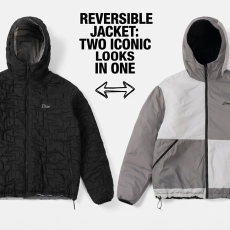 DIME MTL Reversible Insulated Jacket Black