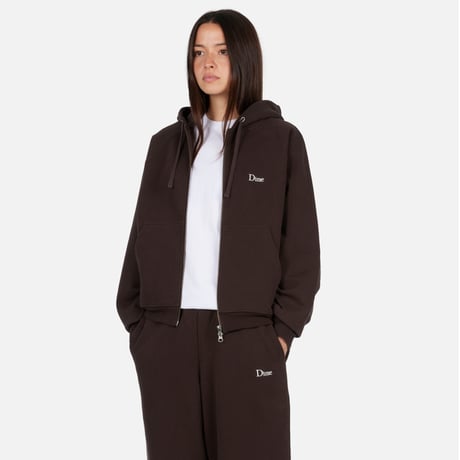 DIME MTL Classic Small Logo Zip Hoodie