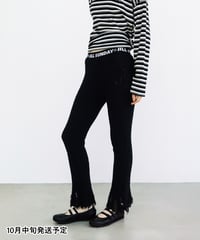 ニットフレアパンツ【WCJ-MF-001BLK】※10月中旬発送予定