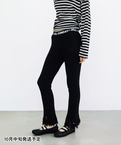 ニットフレアパンツ【WCJ-MF-001BLK】※10月中旬発送予定