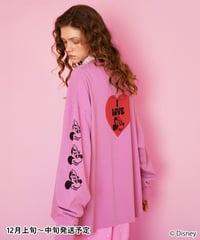 Disney / I LOVE LS TEE(ミニー)【WCJ-TD-049PNK02】※12月上旬～中旬発送予定