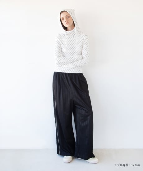 ストライプワイドパンツ【WCJ-SP-018BLK】