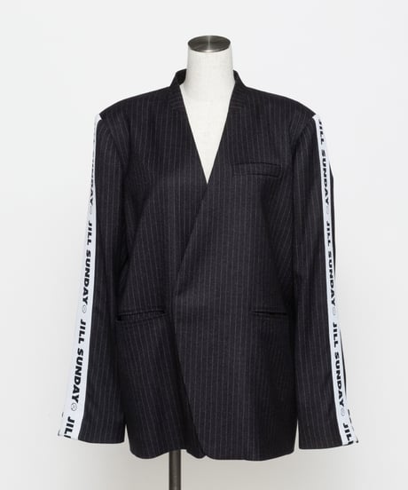 ストライプジャケット＆ストライプワイドパンツ【WCJ-SP-019BLK/WCJ-SP-024BLK】※11月上旬発送予定