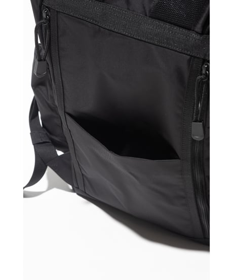 【撥水】フロントポケット付きバックパック【WCJ-MP-043BLK】※9月7日以降順次発送予定
