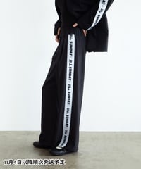 ストライプワイドパンツ【WCJ-SP-024BLK】※11月4日以降順次発送予定
