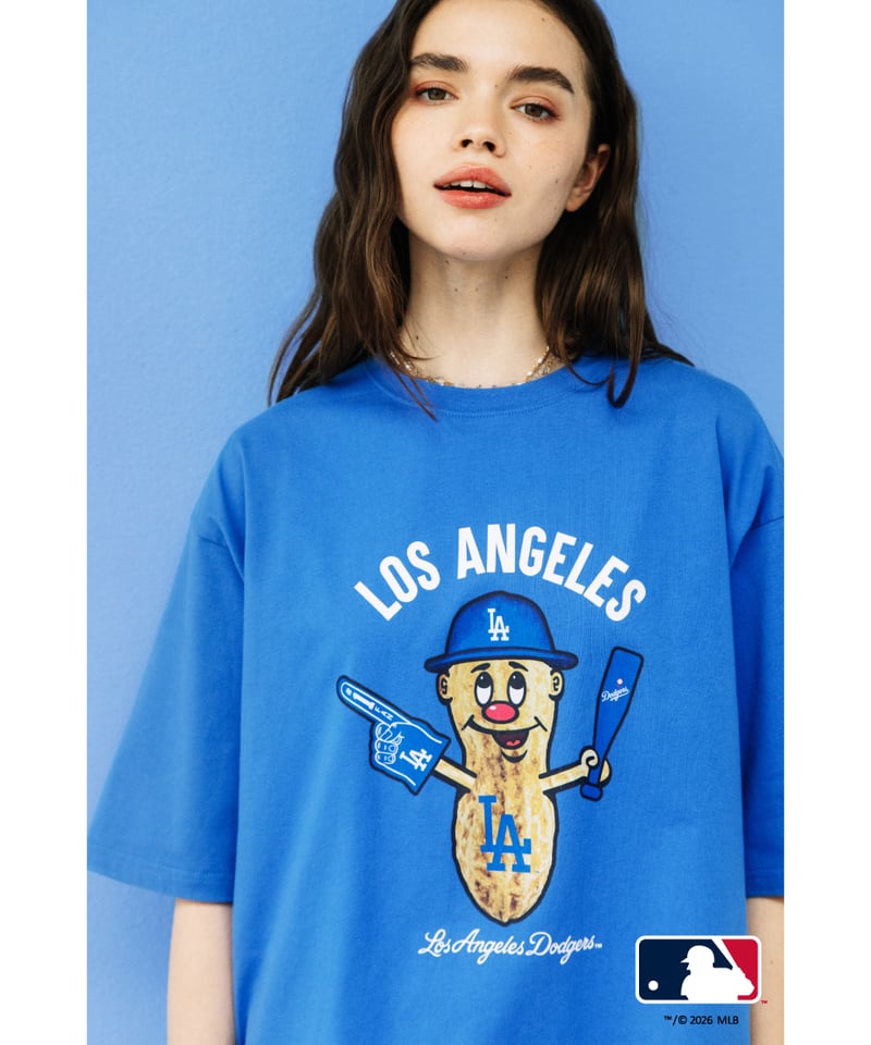 MLB TEE(ロサンゼルス・ドジャース)【WCJ-GC-038BLU-LAD】※8月上旬～中